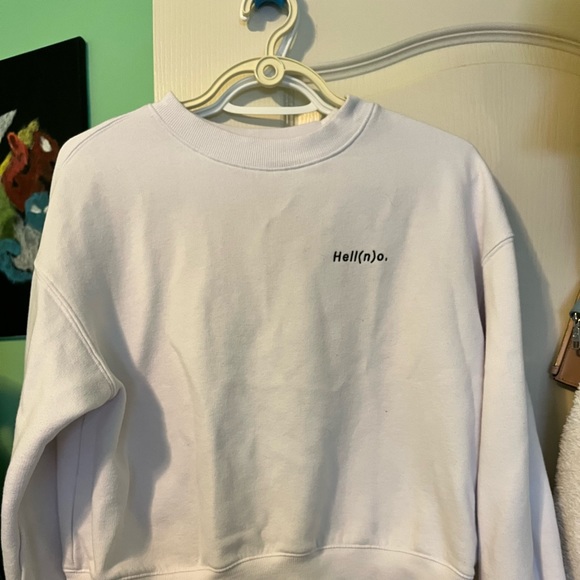WHITE TWIK GRAPHIC CREWNECK - Picture 1 of 3
